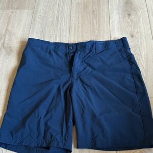 Grand Slam Men's Deep Blue Flat Front Shorts